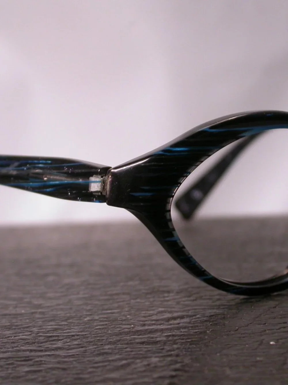 Alain Mikli Blue Pearl Galaxy Stripe Stylish Eyeglasses Frames Hand Made in Ital